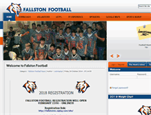 Tablet Screenshot of fallstonfootball.com